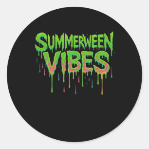 Adesivo Redondo Drip Summerbetween Vibes Dispensa Clássico