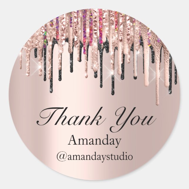 Adesivo Redondo Drives de Cinza de Maqueamento de Extensão Eyelash (Frente)