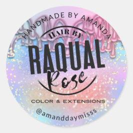 Adesivo Redondo Drives holográficos Logotipo Personalizado Design