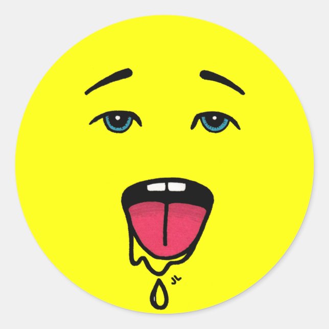 Adesivo Redondo Drooly Sticker (Frente)