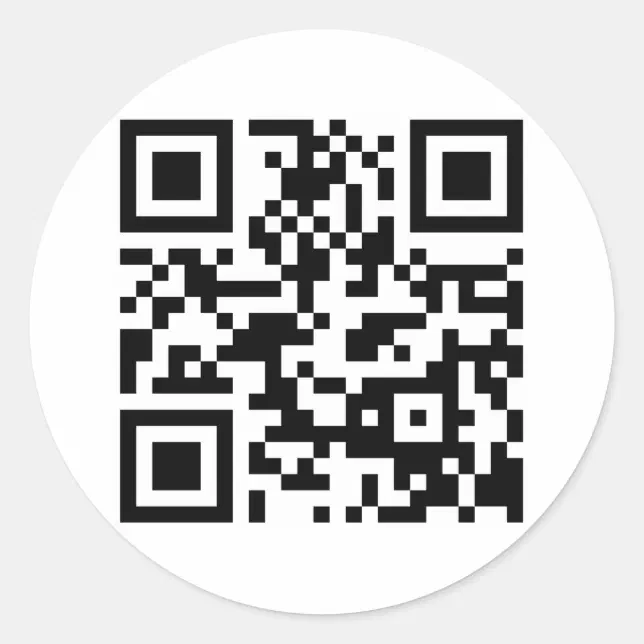 Adesivo Redondo Drudge Report QR Code para Web Site | Zazzle Brasil
