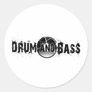 Adesivo Redondo Drum e Bass Quebrados