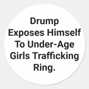 Adesivo Redondo Drump Expõe-Se Hankamer Artjunkhaus