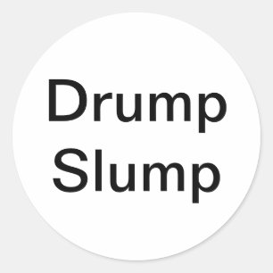 Adesivo Redondo Drump Slump Chic Splash-Art Hankamer Artjunkhaus