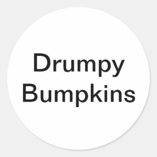 Adesivo Redondo Drumpy Bumpkins Jeff Hankamer Artjunkhaus Comic