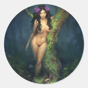 Adesivo Redondo Dryad