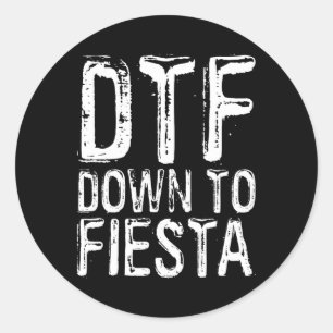 Adesivo Redondo Dtf Abaixo Para Fiesta Shirt Men Mulheres Cinco De
