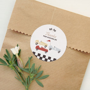 Adesivo Redondo Duas Festas de segundo aniversário Rápido de Car