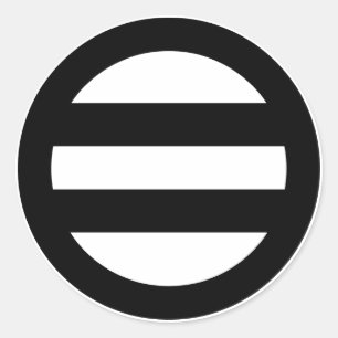 Adesivo Redondo Duas linhas, circuladas