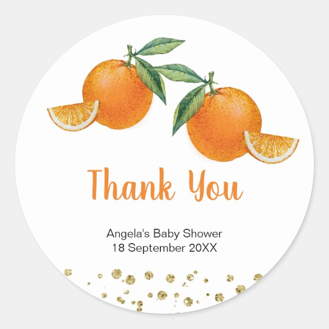 Adesivo Redondo Duas Pequenas Cuecas Gêmeas Obrigado Sticker (Frente)