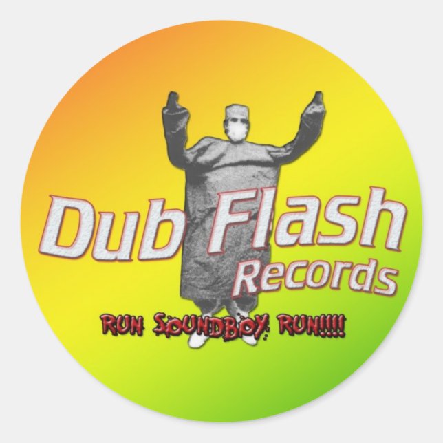 Adesivo Redondo Dub Flash Sticker (Frente)
