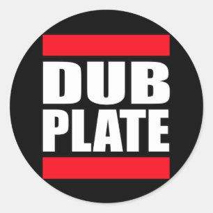 Adesivo Redondo Dub Plate Dubplate