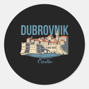 Adesivo Redondo Dubrovnik Croácia Dubrovnik Viagem Croácia Verão