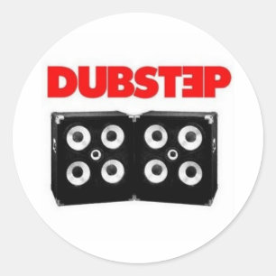 Adesivo Redondo Dubstep