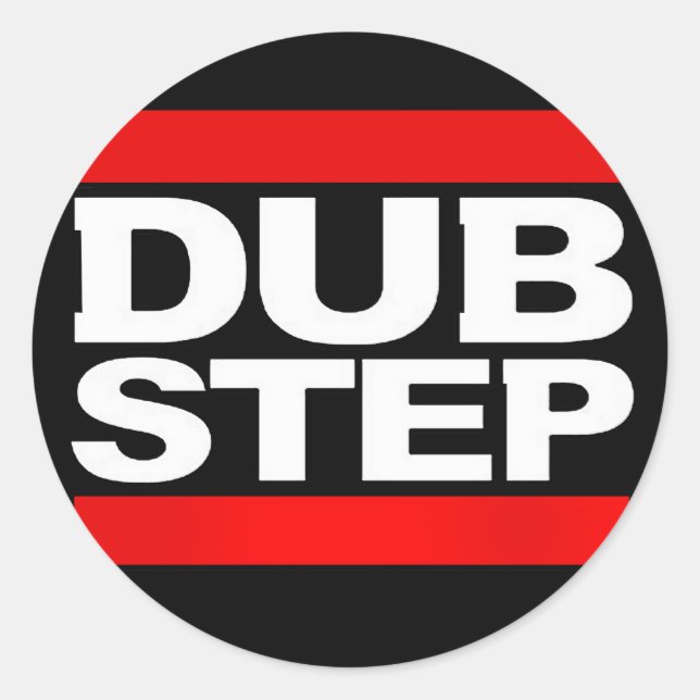 Adesivo Redondo dubstep remix-benga-dubstep sem dubstep (Frente)