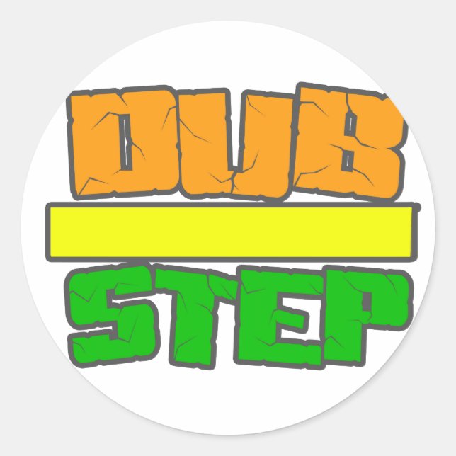 Adesivo Redondo DUBSTEP Stylee (Frente)