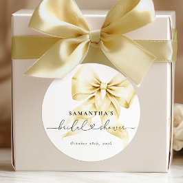 Adesivo Redondo Ducha de Noiva Arco de Ouro