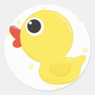 Adesivo Redondo Duckie de borracha