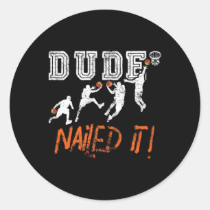 Adesivo Redondo Dude Nails - Jogador Byller Bysketbyll - Hooper