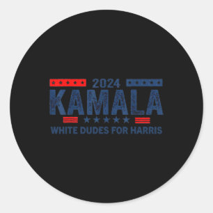 Adesivo Redondo Dudes For Kamala Harris 2024 For Presidente Electi
