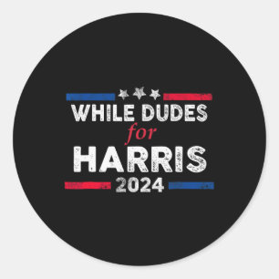 Adesivo Redondo Dudes Para Kamala Harris 4