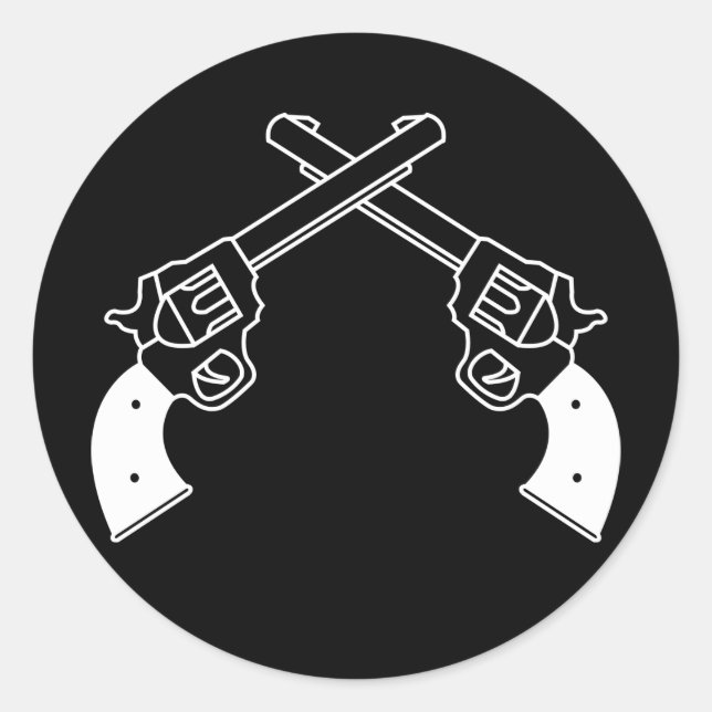 Adesivo Redondo Duel Pistols (Frente)