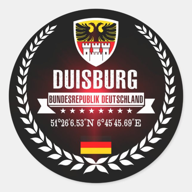 Adesivo Redondo Duisburg (Frente)