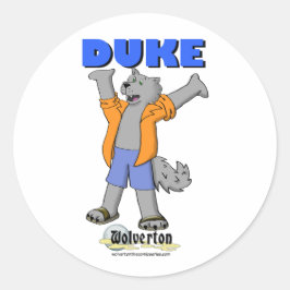 Adesivo Redondo Duke Sticker