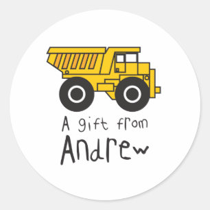 Adesivo Redondo Dumptruck - Andrew