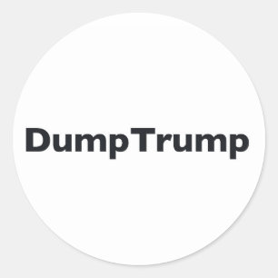 Adesivo Redondo DumpTrump