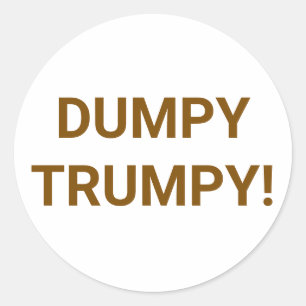 Adesivo Redondo DUMPY TRUMPY Comic Splash-Art Hankamer Artjunkhaus
