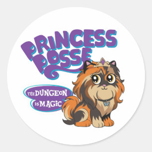 Adesivo Redondo Dungeon Crawler Carl Princess Donut Posse