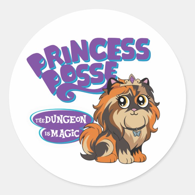 Adesivo Redondo Dungeon Crawler Carl Princess Donut Posse (Frente)
