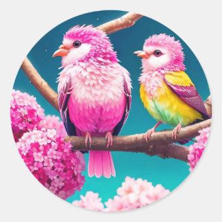 Adesivo Redondo Duplo problema a rosa