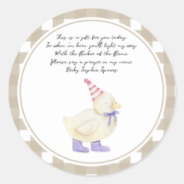 Adesivo Redondo Duque - Vela de Reze