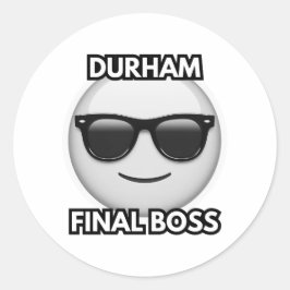 Adesivo Redondo Durham Final Boss Sticker