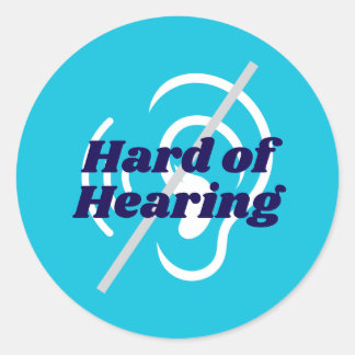 Adesivo Redondo Duro azul de suporte auditivo