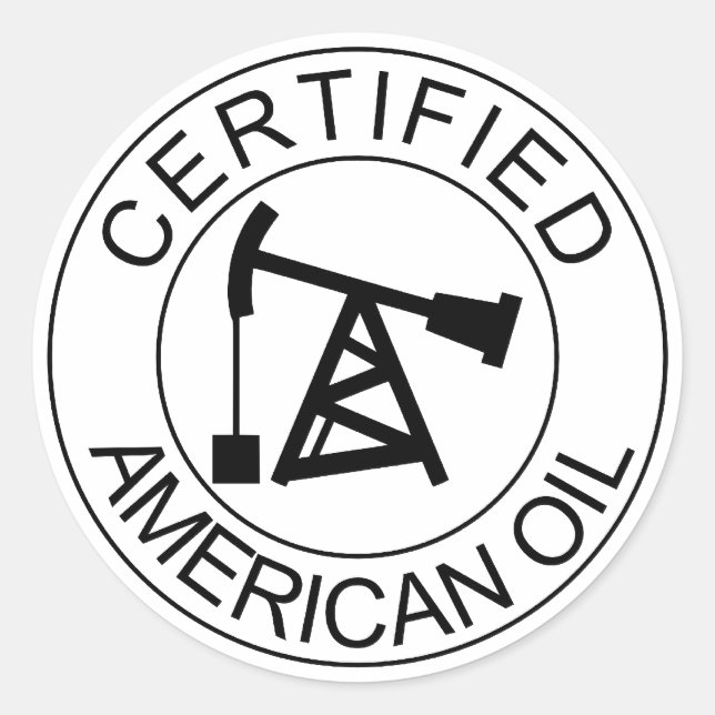Adesivo Redondo Duro de perfuração de petróleo americano certifica (Frente)