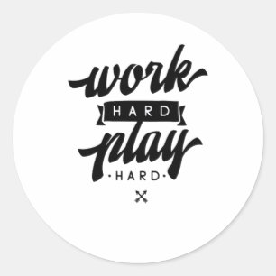 Adesivo Redondo Duro de Trabalho Reproduzir Quotas Inspiracionais