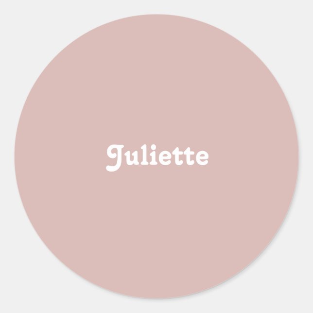 Adesivo Redondo Dusty Blush (Frente)