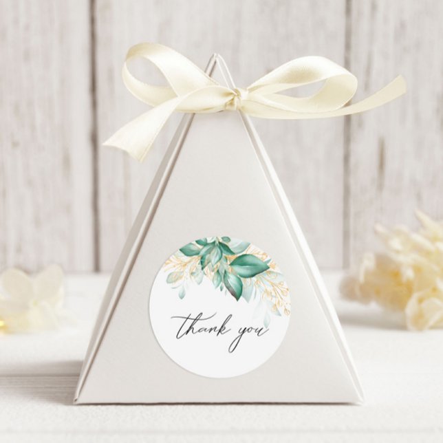 Adesivo Redondo Dusty Green Dourado Eucalyptus Greenerescência Obr (Criador carregado)