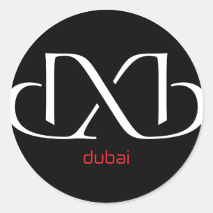 Adesivo Redondo DXB Dubai