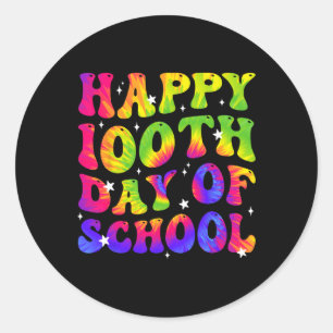 Adesivo Redondo Dye Happy 100º Dia dos Estudantes Escolares Crianç