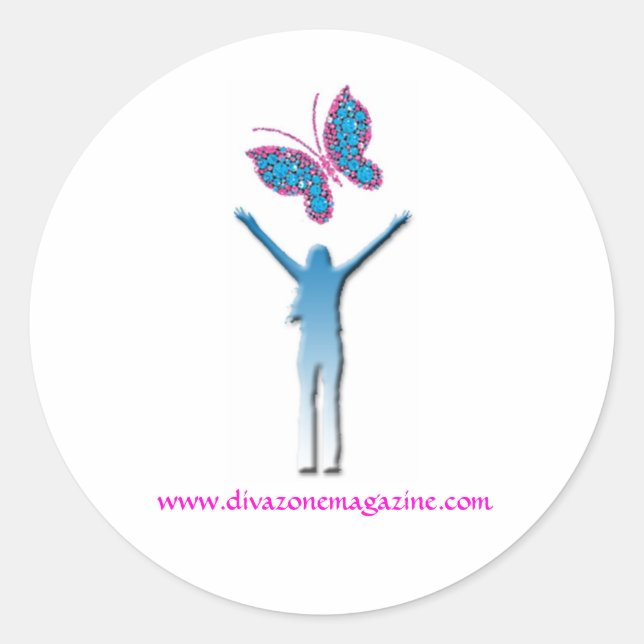 ADESIVO REDONDO DZ STICKER (Frente)