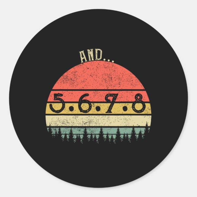 Adesivo Redondo E 5678 Dançarinos, Professores De Música Em Dança, (Frente)