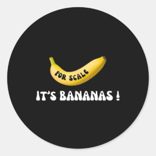 Adesivo Redondo É a Banana para a nave estelar Funny Trump Banana