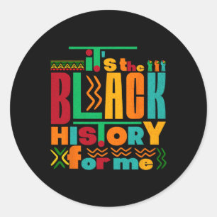 Adesivo Redondo É a história negra para mim mês da história negra