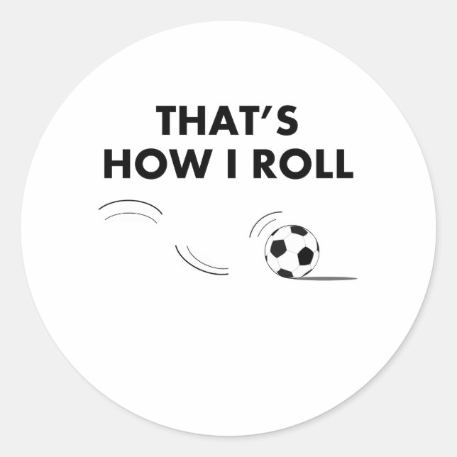 Adesivo Redondo É assim que eu faço futebol (Frente)