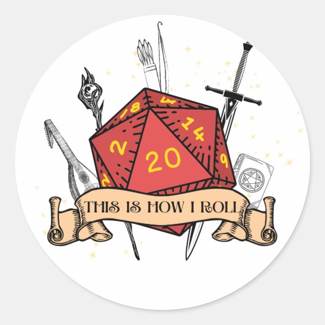 Adesivo Redondo É Assim Que Eu Rolo O Sticker (Frente)