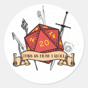 Adesivo Redondo É Assim Que Eu Rolo O Sticker